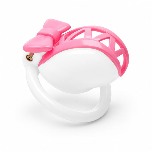 Two-Tone Bow Chastity Cage