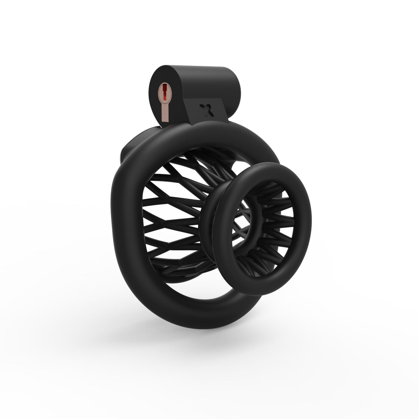 Inverted Chastity Cage for Men – 3D Printed Resin, Sissy Training, Small Size Fit