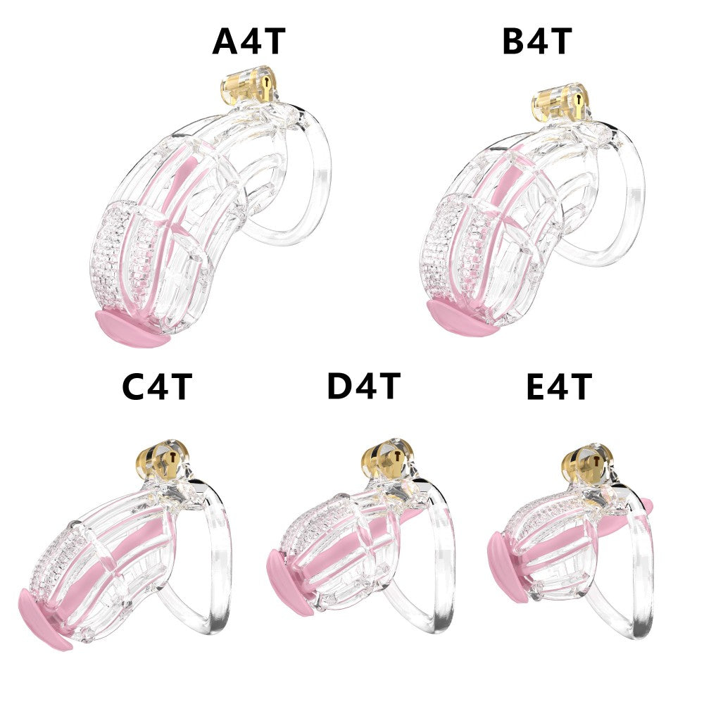 Honeycomb Obedient Chastity Cage – Lightweight Resin, 5 Ring Sizes & Built-in Lock