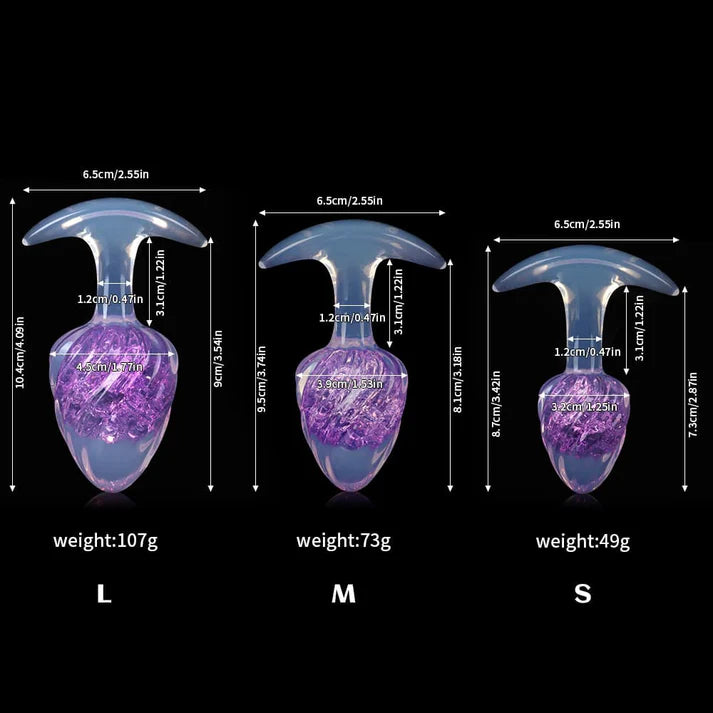 Tapón de mantequilla de cristal para helado - 9 colores