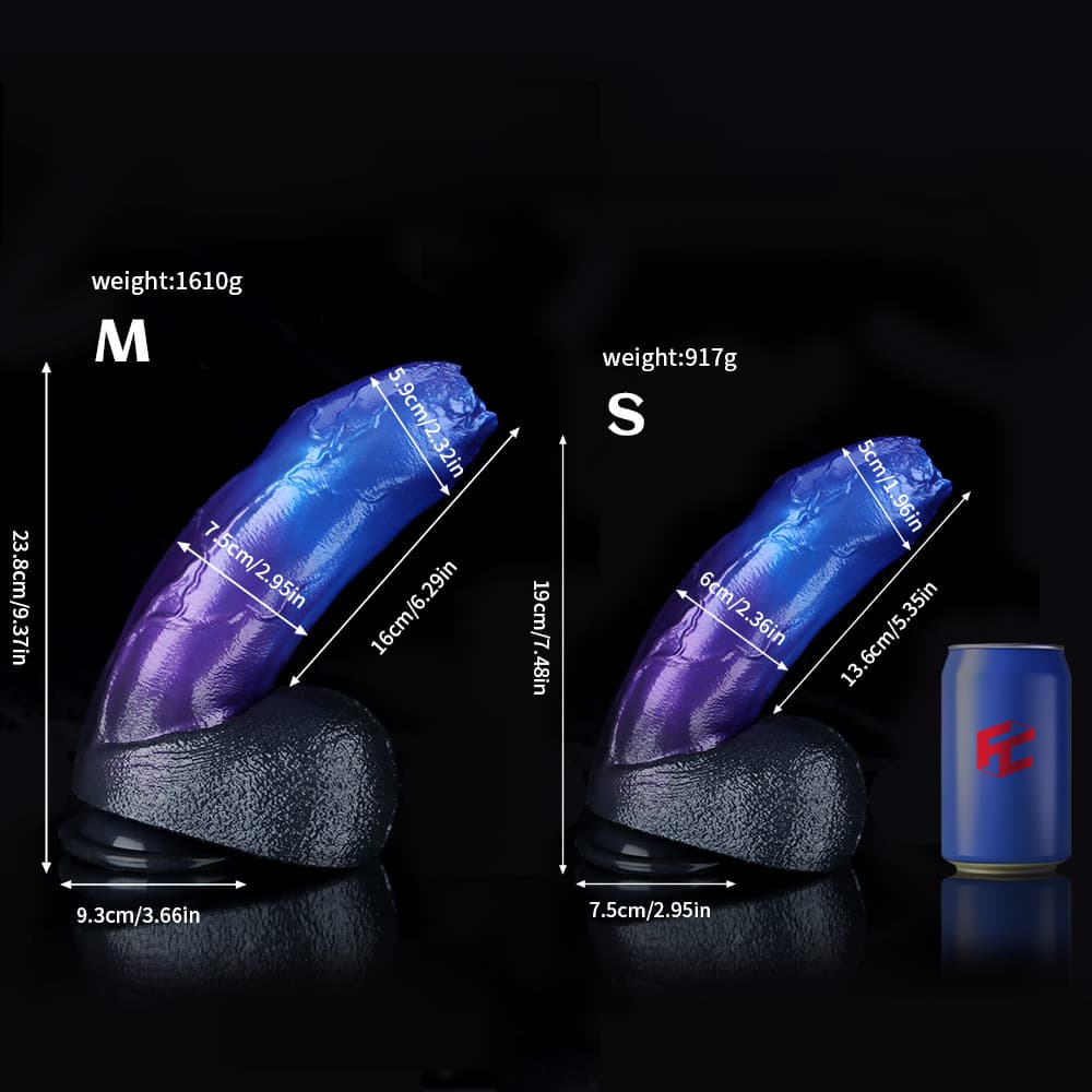 Naga Blue Purple Fantasy Dildo – Serpent-Inspired Silicone Toy for Targeted Stimulation