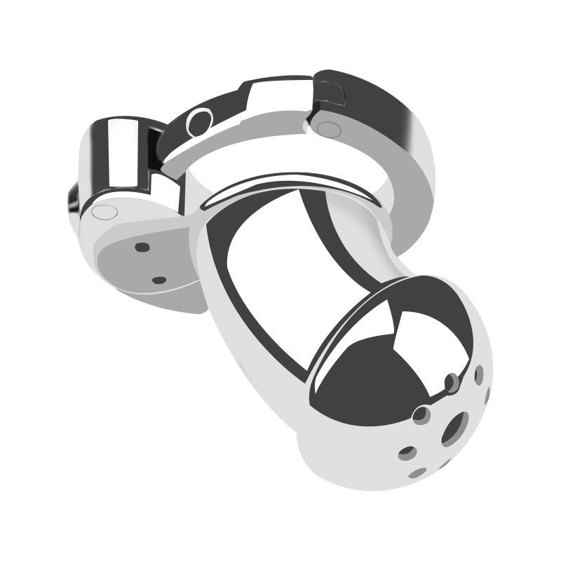Stainless Steel Chastity Device for Men|Long Cock Cage with 6-Level Fit (32–50mm)