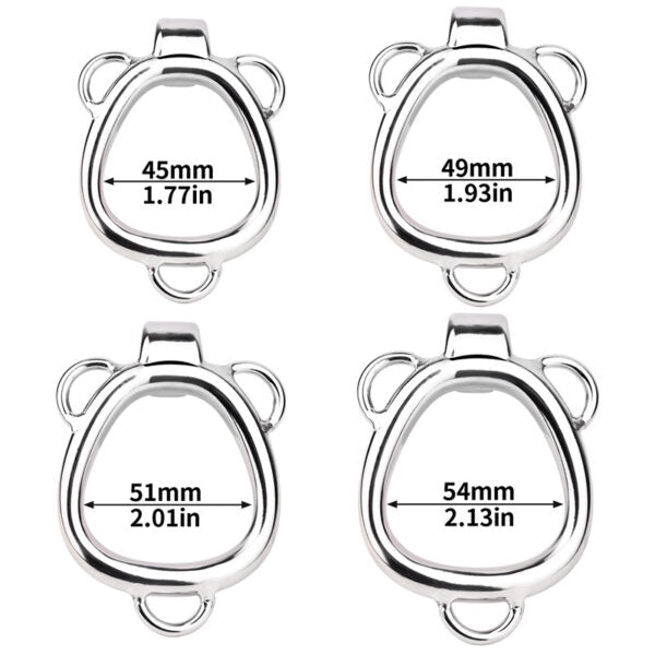 Small Gold Shell-Shaped Chastity Cage – Comfortable & Secure Male Lock