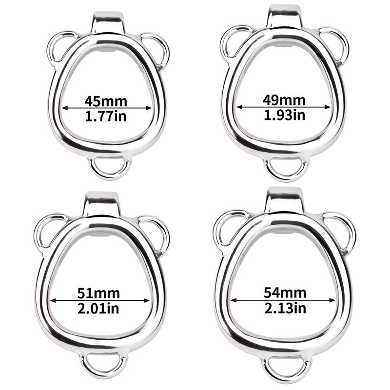 Small Gold Shell-Shaped Chastity Cage – Comfortable & Secure Male Lock