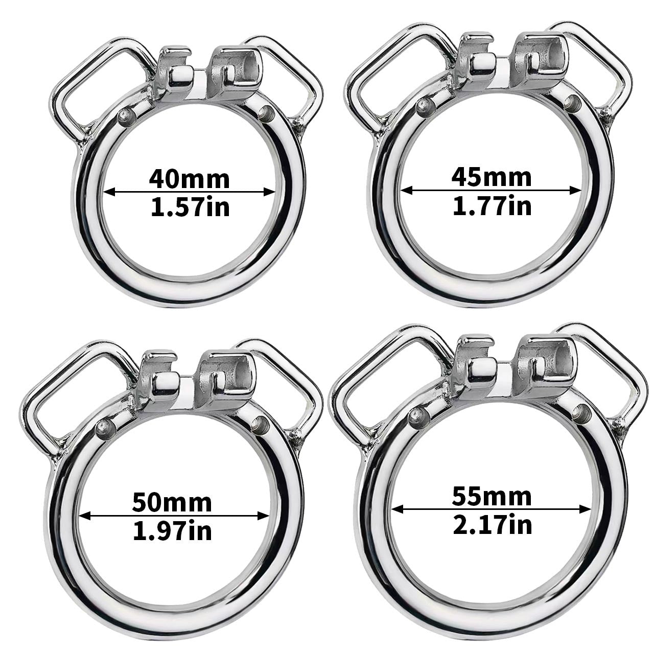 Inverted Cock Cage – Flat Sissy Silicone Dildo Chastity Lock