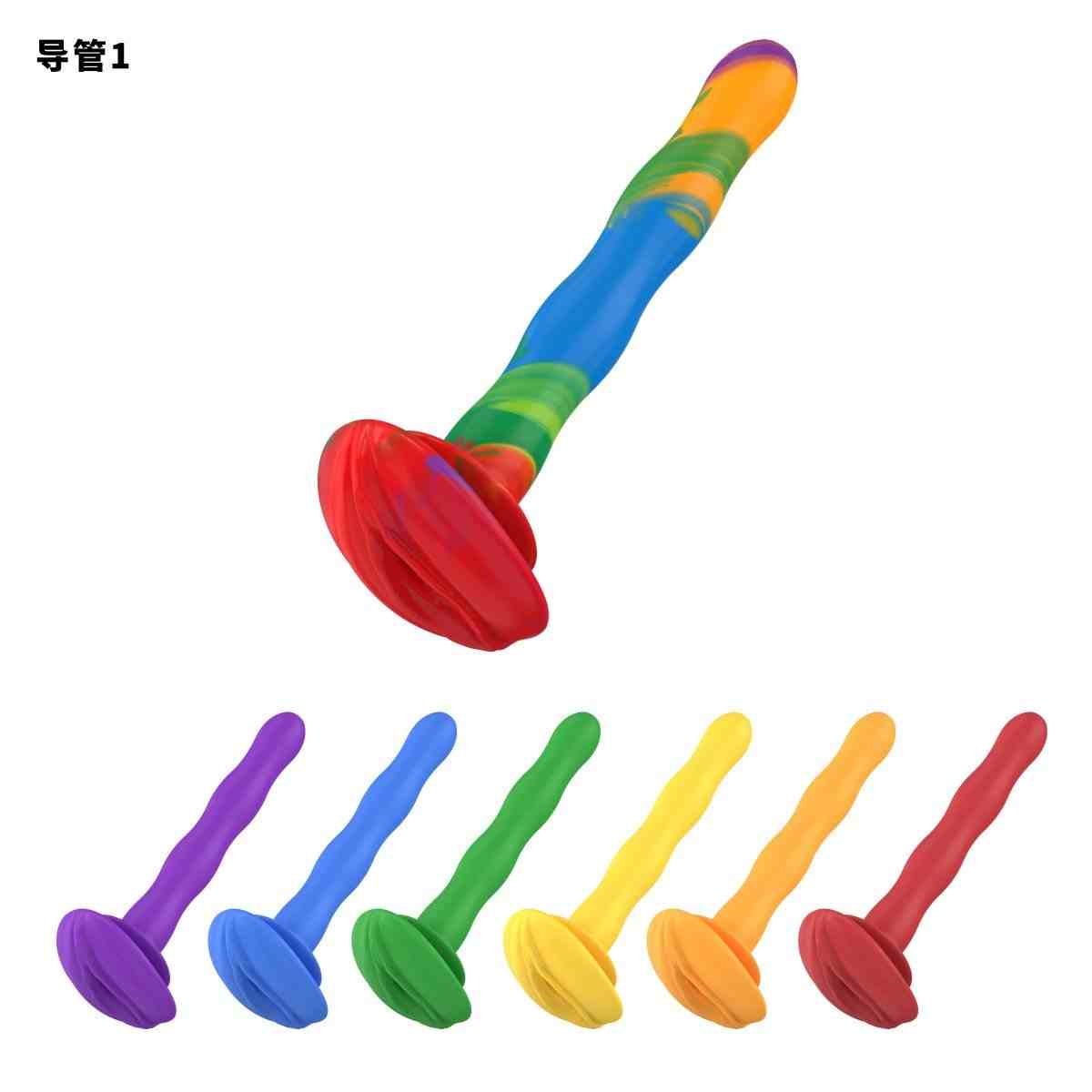 Colorful Flexible Silicone Urethral Catheter – 5.8cm & 3.6cm Options | Soft & Body-Safe