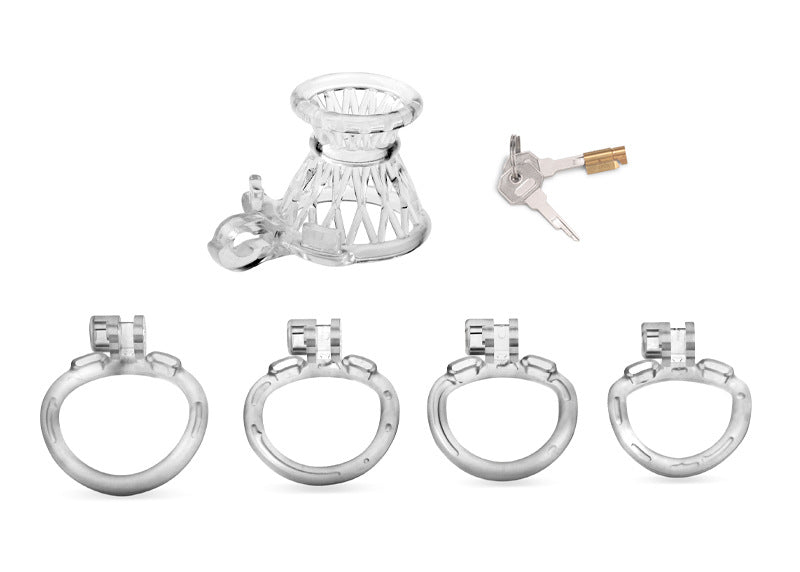 Jaula de castidad invertida para hombres: resina impresa en 3D, entrenamiento para mariquitas, talla pequeña