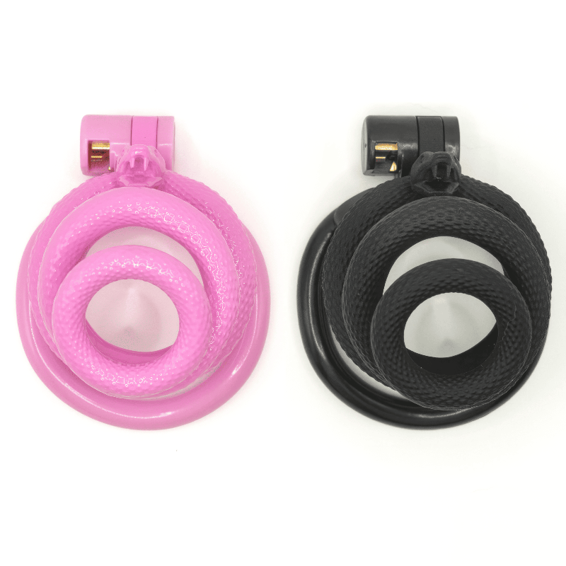 Snake-Shaped Resin Chastity Cage – Spiral Wrap Design | Lightweight, Breathable & Secure Fit