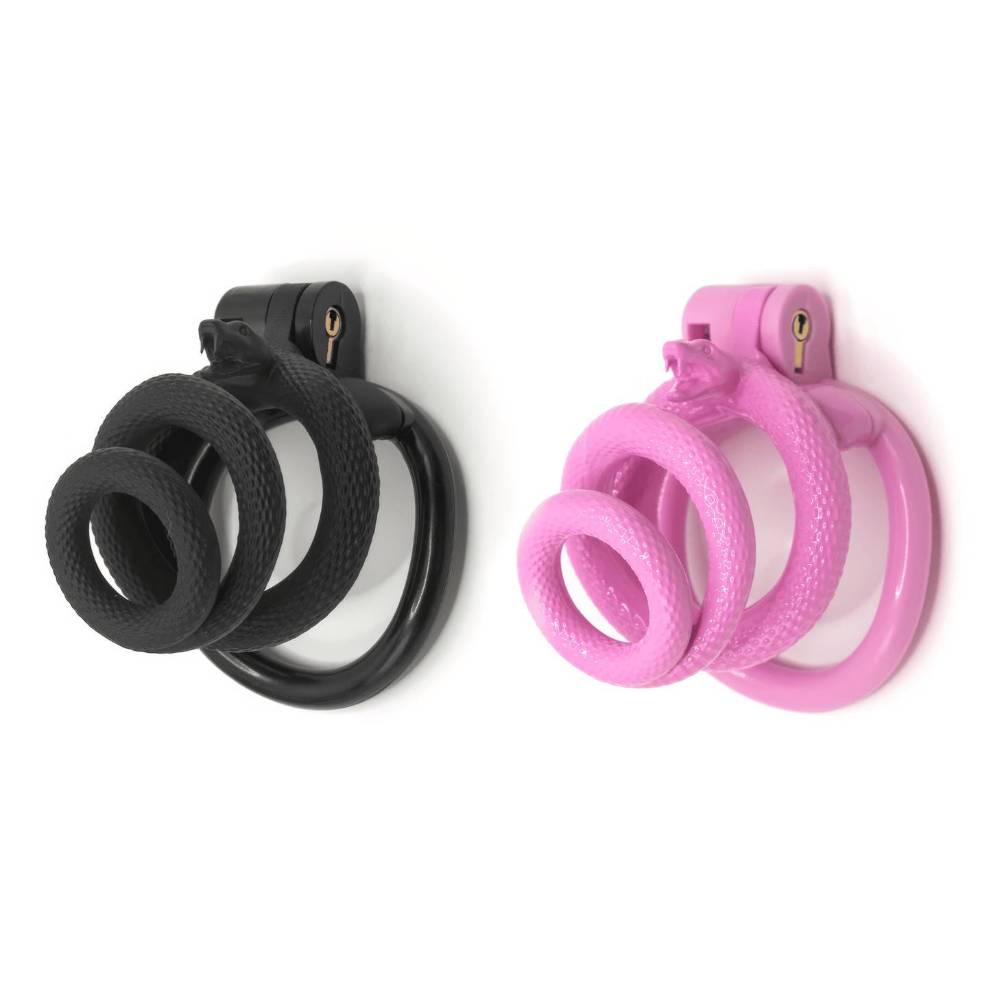 Snake-Shaped Resin Chastity Cage – Spiral Wrap Design | Lightweight, Breathable & Secure Fit