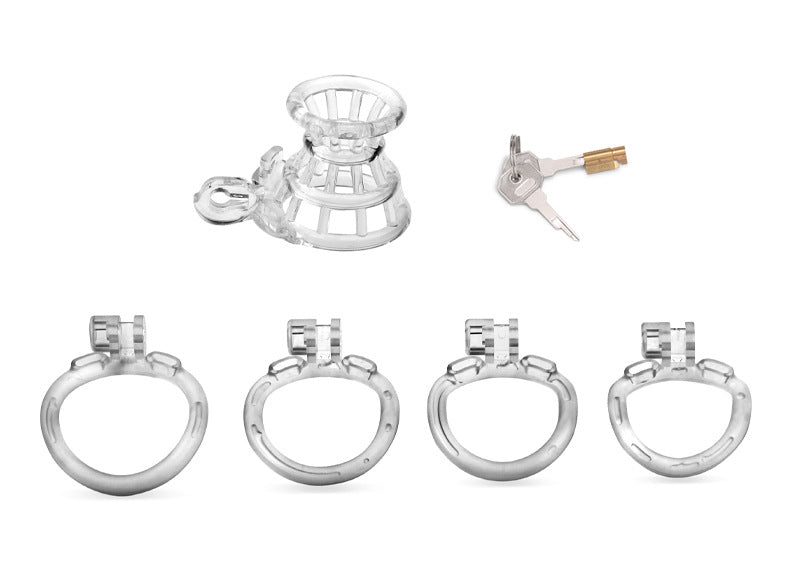 Inverted Chastity Cage for Men – 3D Printed Resin, Sissy Training, Small Size Fit