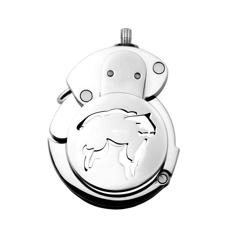 Adjustable Zodiac Chastity Lock – 12 Animal Series | Stainless Steel Cage
