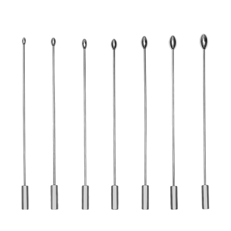 Male Urethral Plug Kit – Stainless Steel Sounding Rods, Chastity Toys & Probes