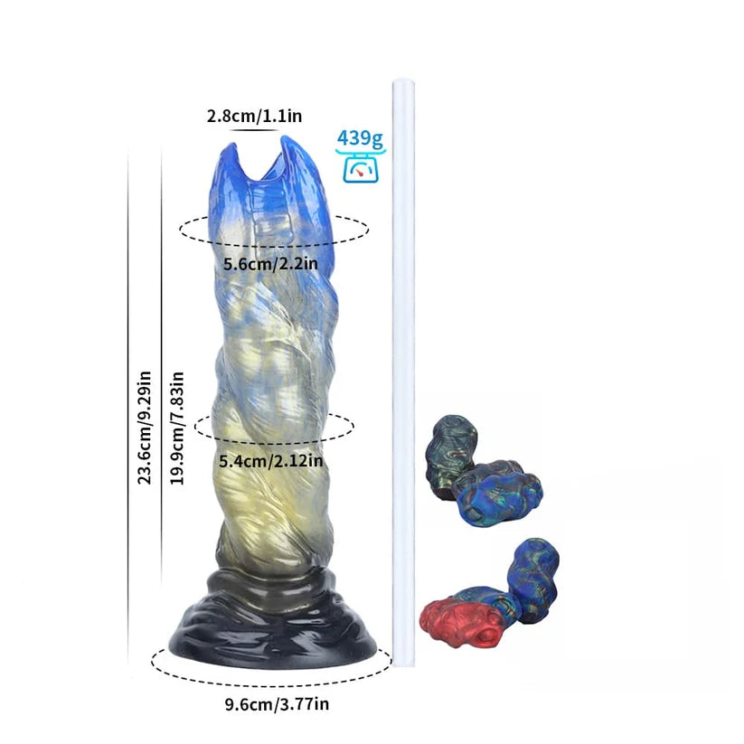 Cannibal Flower Farbverlaufsblauer Eiablage-Dildo