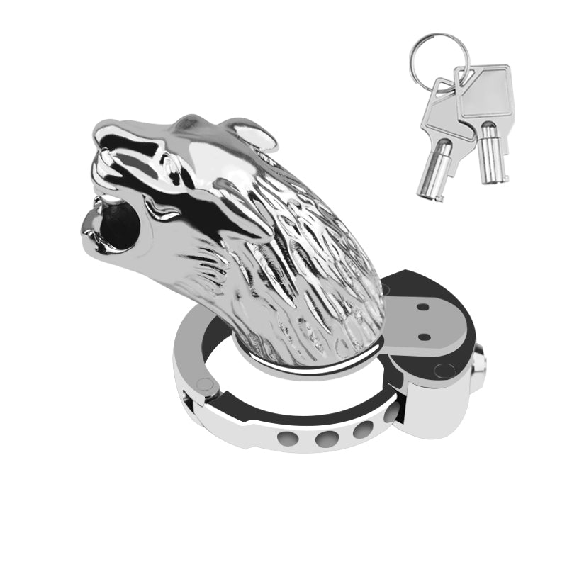 Stainless Steel Chastity Device for Men|Long Cock Cage with 6-Level Fit (32–50mm)