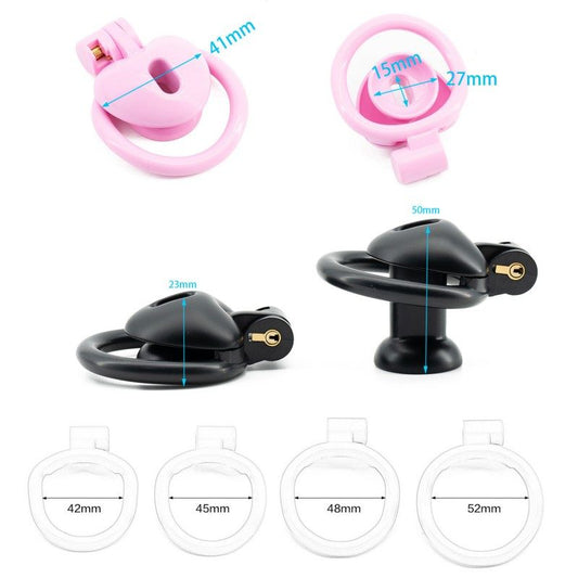 Love type negative electrode chastity lock