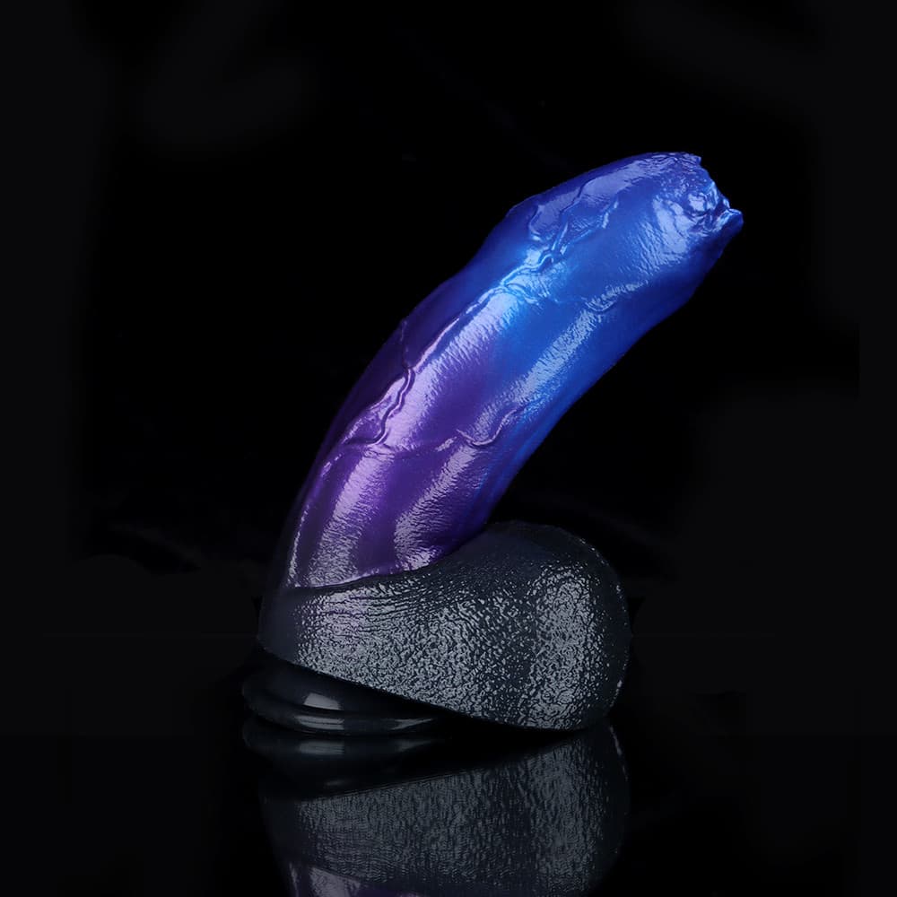 Naga Blue Purple Fantasy Dildo – Serpent-Inspired Silicone Toy for Targeted Stimulation