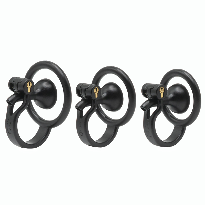 Inverted Male Chastity Cage with Extended Urethral Tube – Reversed Design