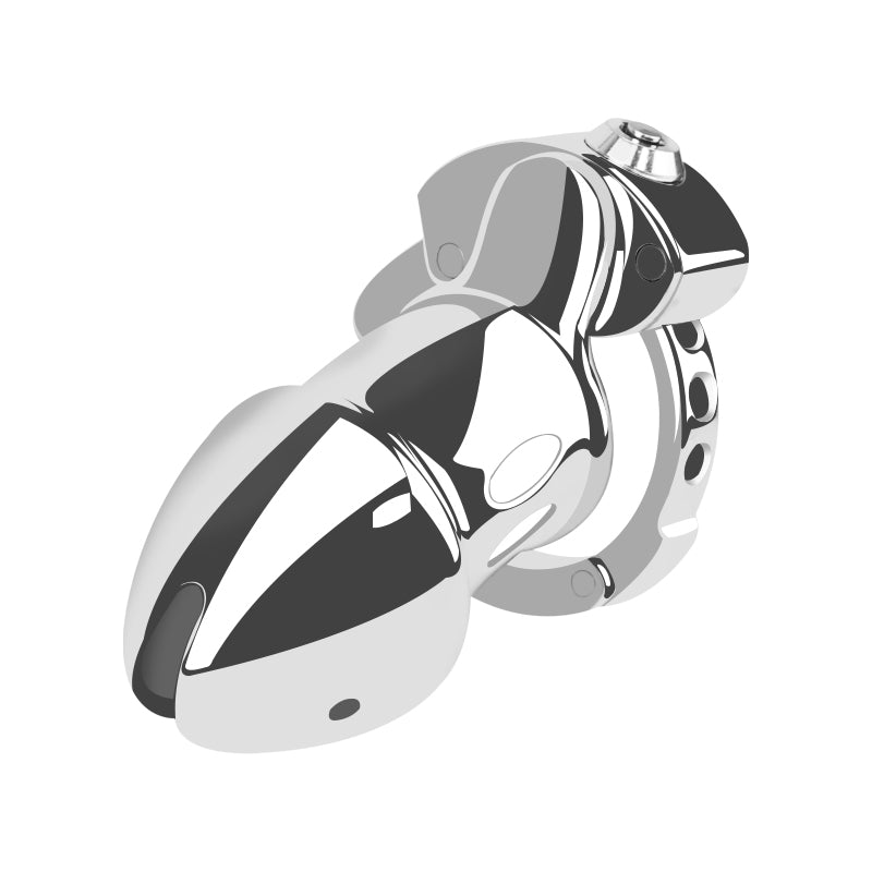 Metal Cock Design Adjustable Chastity Cage – Ring Sizes 32mm to 50mm
