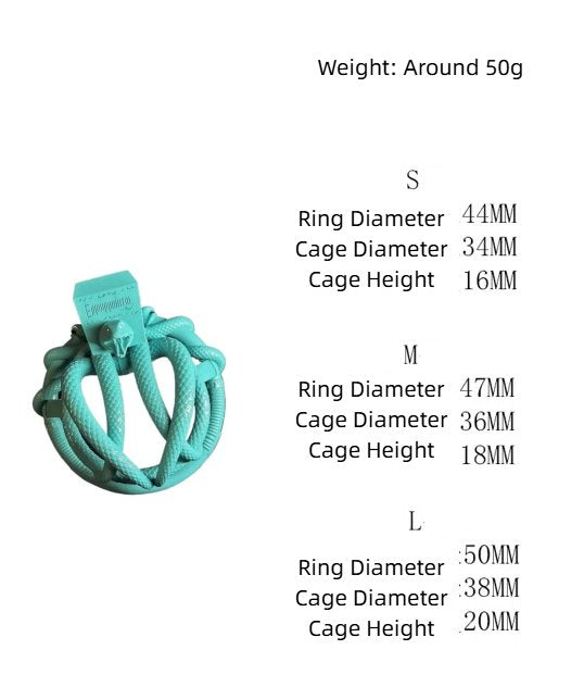Green Snake Sissy Chastity Cage