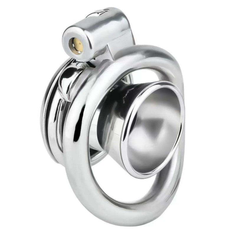 Flat Metal Male Chastity Cage – Inverted 2.0 Design