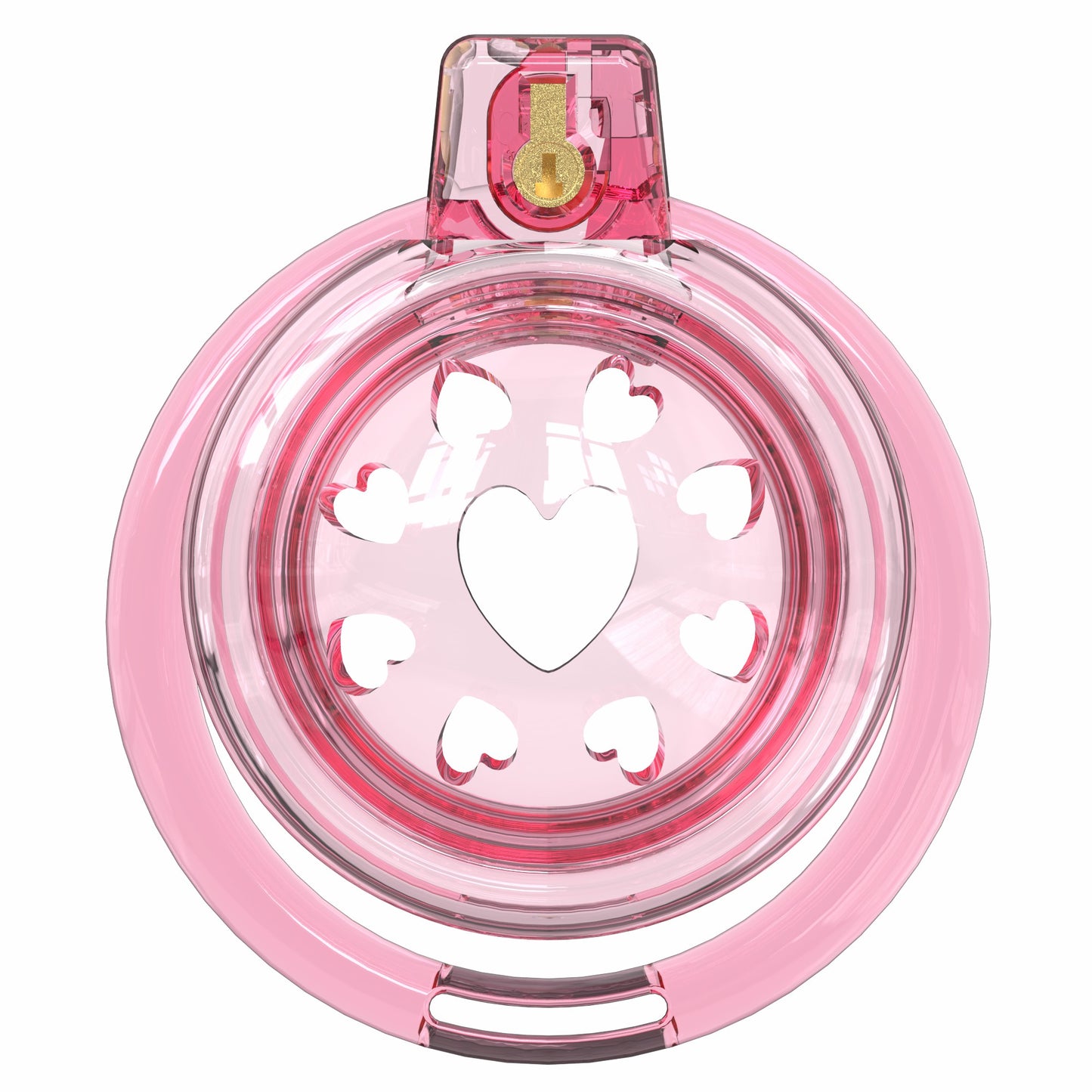 Short Soft Chastity Cage – Heart Vent Design, TPE/Silicone, Multi-Shaped