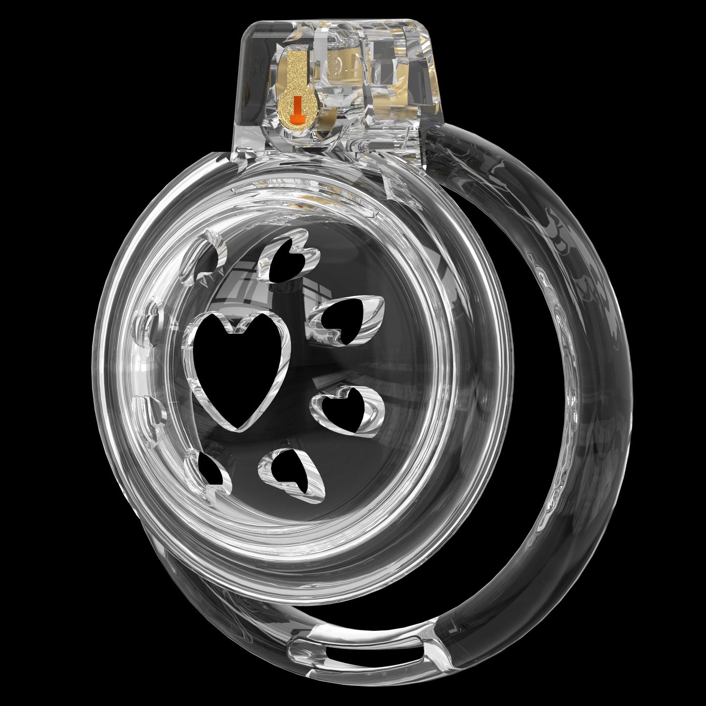 Short Soft Chastity Cage – Heart Vent Design, TPE/Silicone, Multi-Shaped