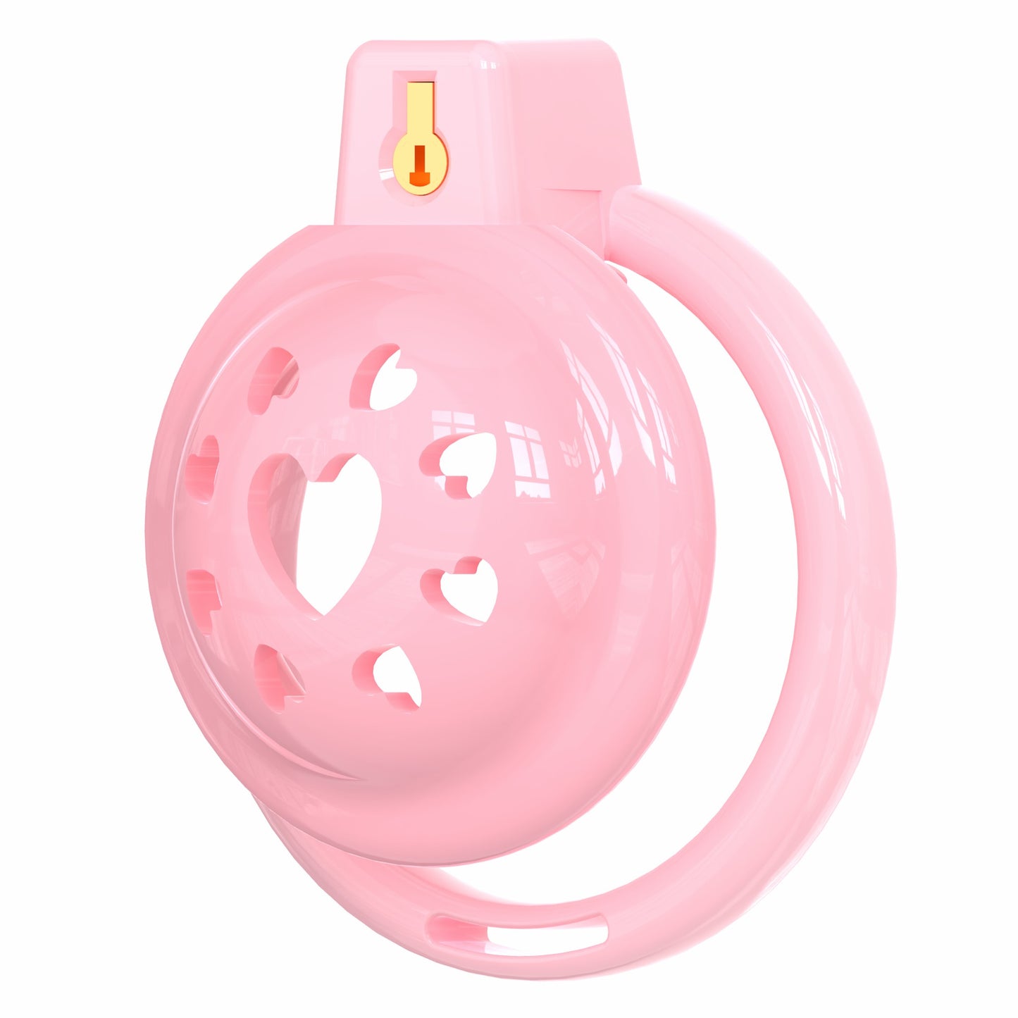 Short Soft Chastity Cage – Heart Vent Design, TPE/Silicone, Multi-Shaped