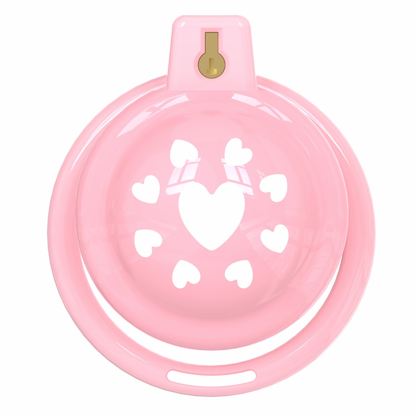 Short Soft Chastity Cage – Heart Vent Design, TPE/Silicone, Multi-Shaped
