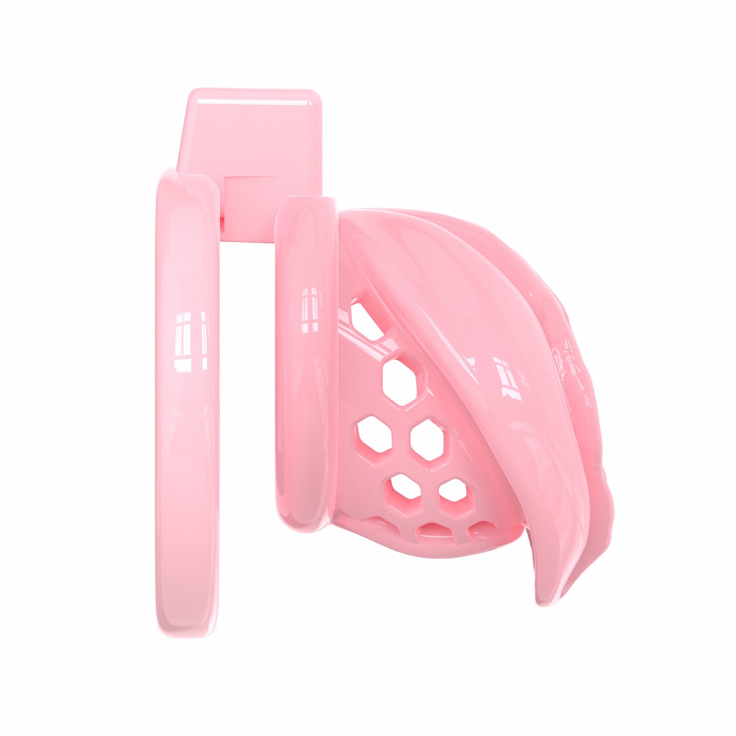 Soft Silicone Chastity Cage – Clitoral-Inspired Design | Semi-Transparent & Flexible Rings