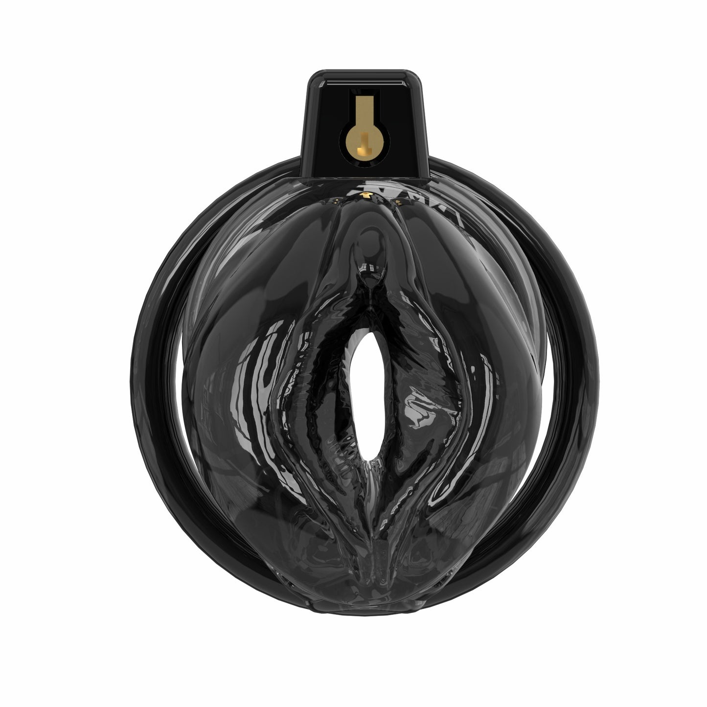 Soft Silicone Chastity Cage – Clitoral-Inspired Design | Semi-Transparent & Flexible Rings