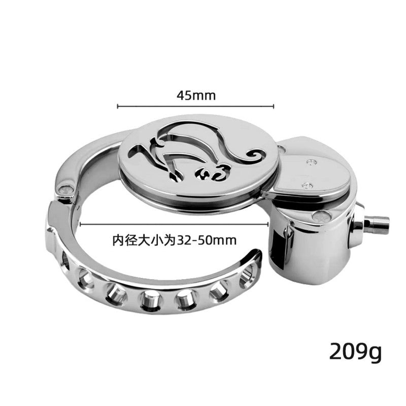 Adjustable Zodiac Chastity Lock – 12 Animal Series | Stainless Steel Cage