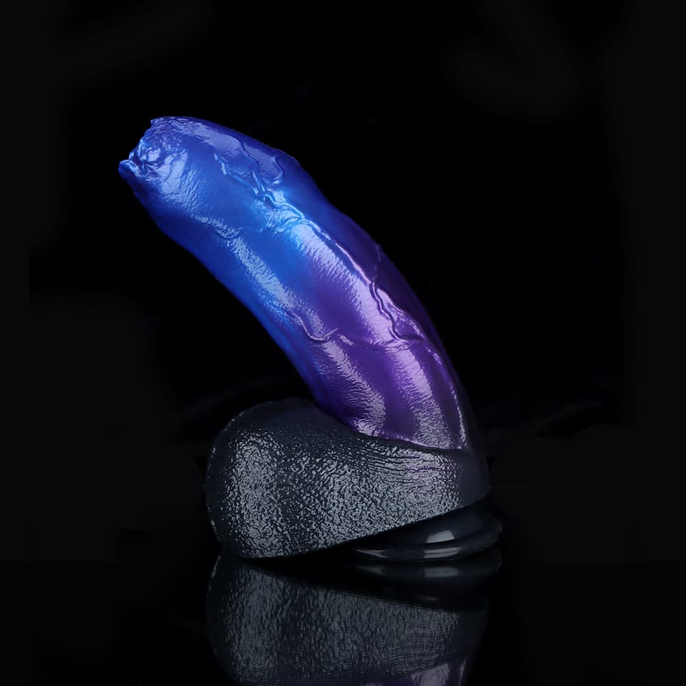 Naga Blue Purple Fantasy Dildo – Serpent-Inspired Silicone Toy for Targeted Stimulation