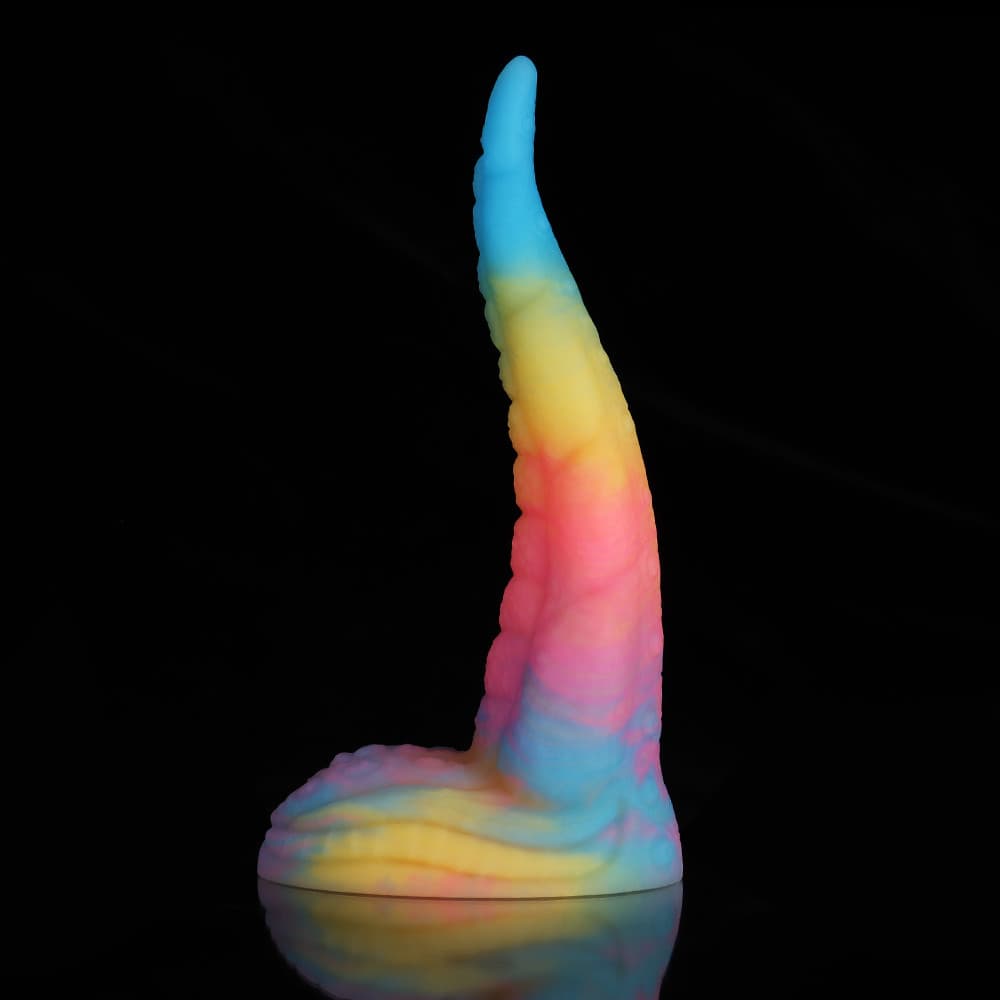 Octopus Tail Fantasy Dildo – Blue, Yellow & Purple