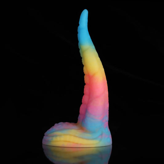 Octopus Tail Fantasy Dildo – Blue, Yellow & Purple