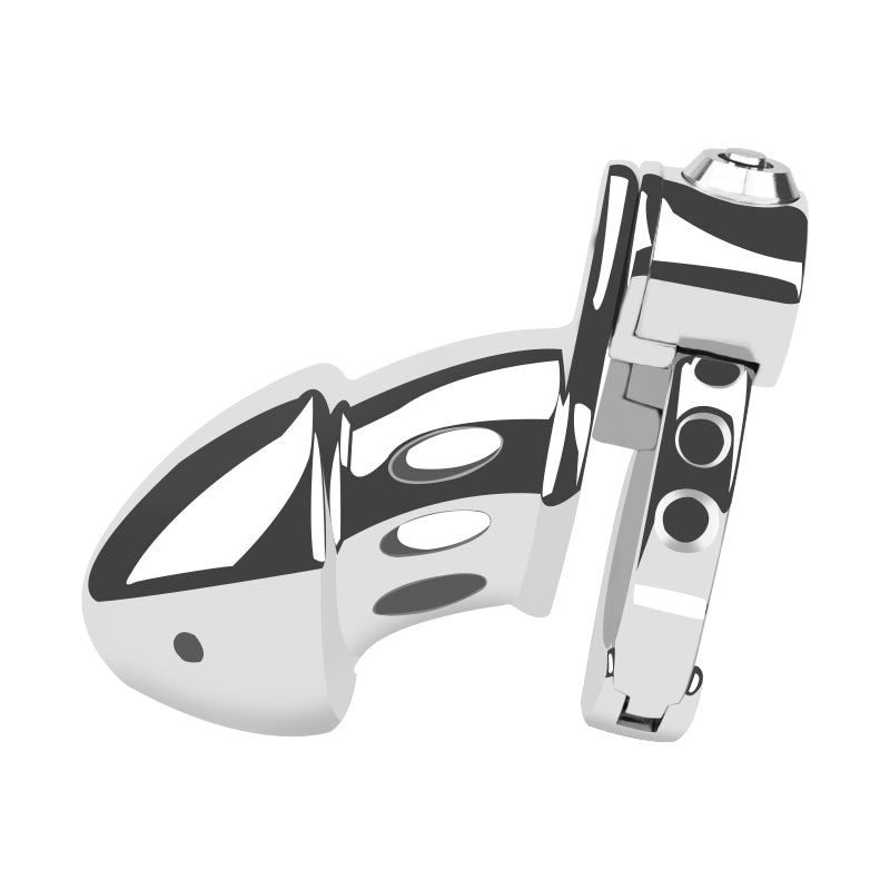 Metal Cock Design Adjustable Chastity Cage – Ring Sizes 32mm to 50mm