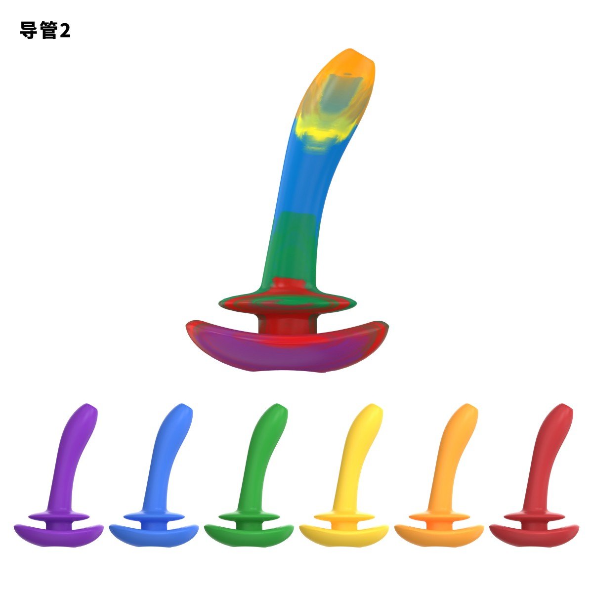 Colorful Flexible Silicone Urethral Catheter – 5.8cm & 3.6cm Options | Soft & Body-Safe