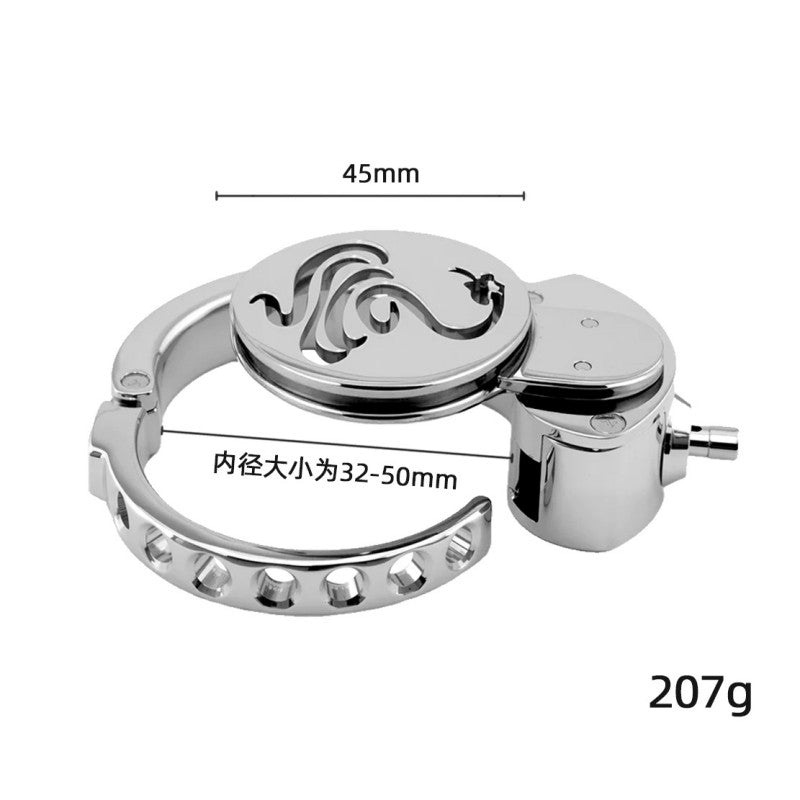 Adjustable Zodiac Chastity Lock – 12 Animal Series | Stainless Steel Cage