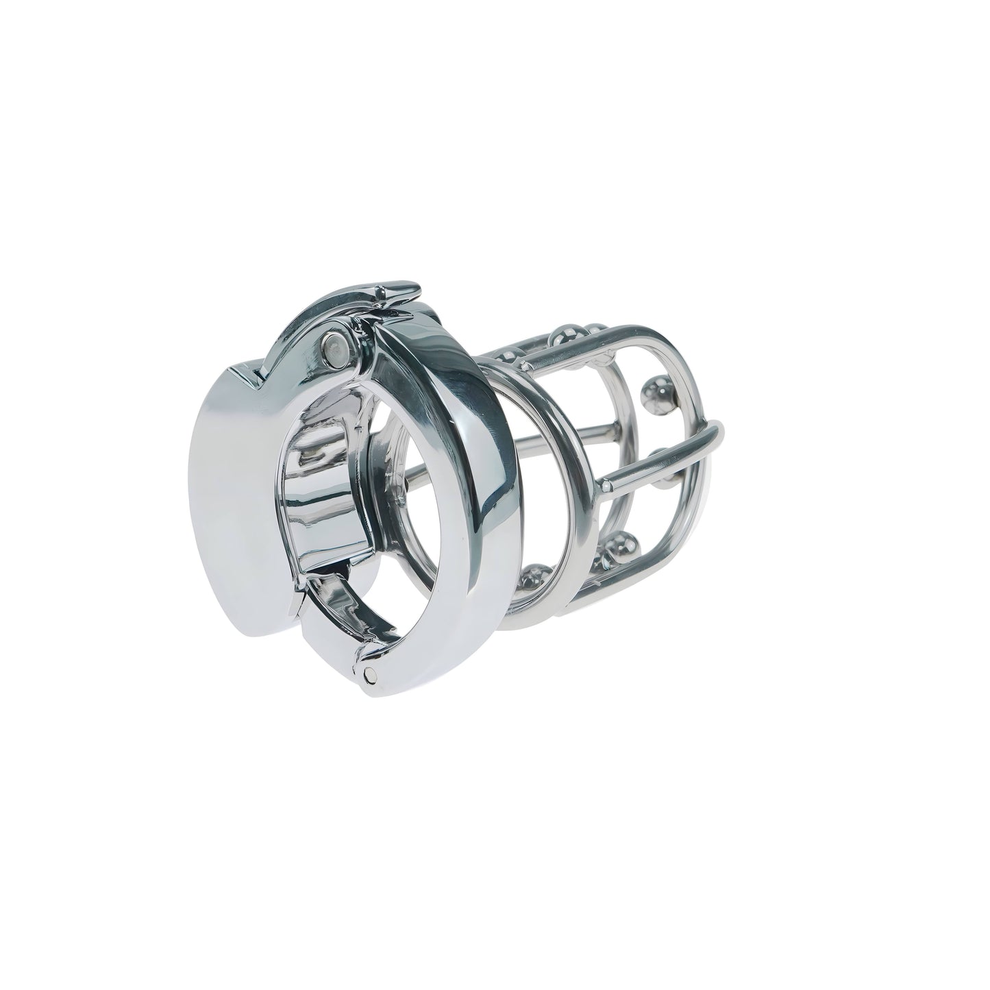 Adjustable Metal Male Chastity Cage with Built-In Steel Ball Lock – Breathable, Durable, Secure
