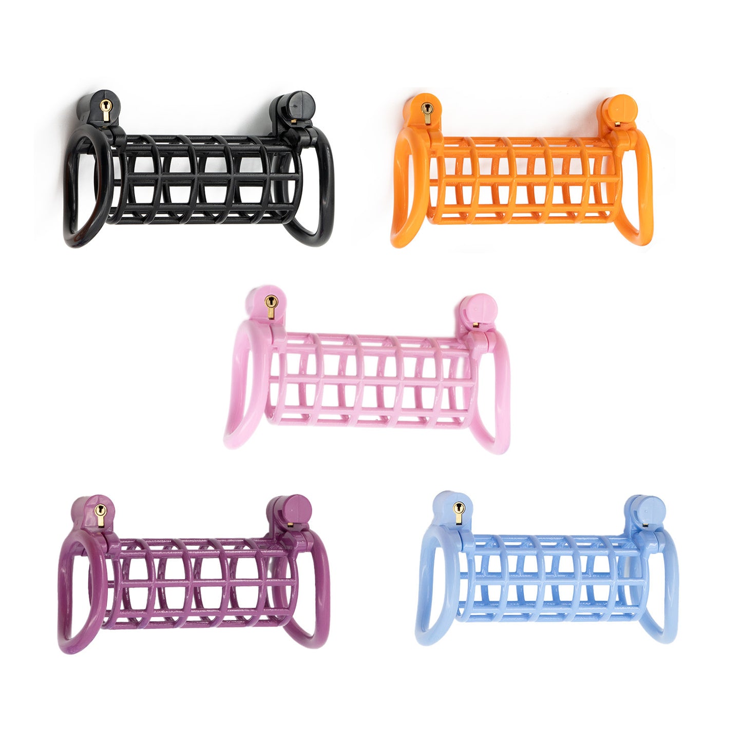 Double chicken cage chastity lock