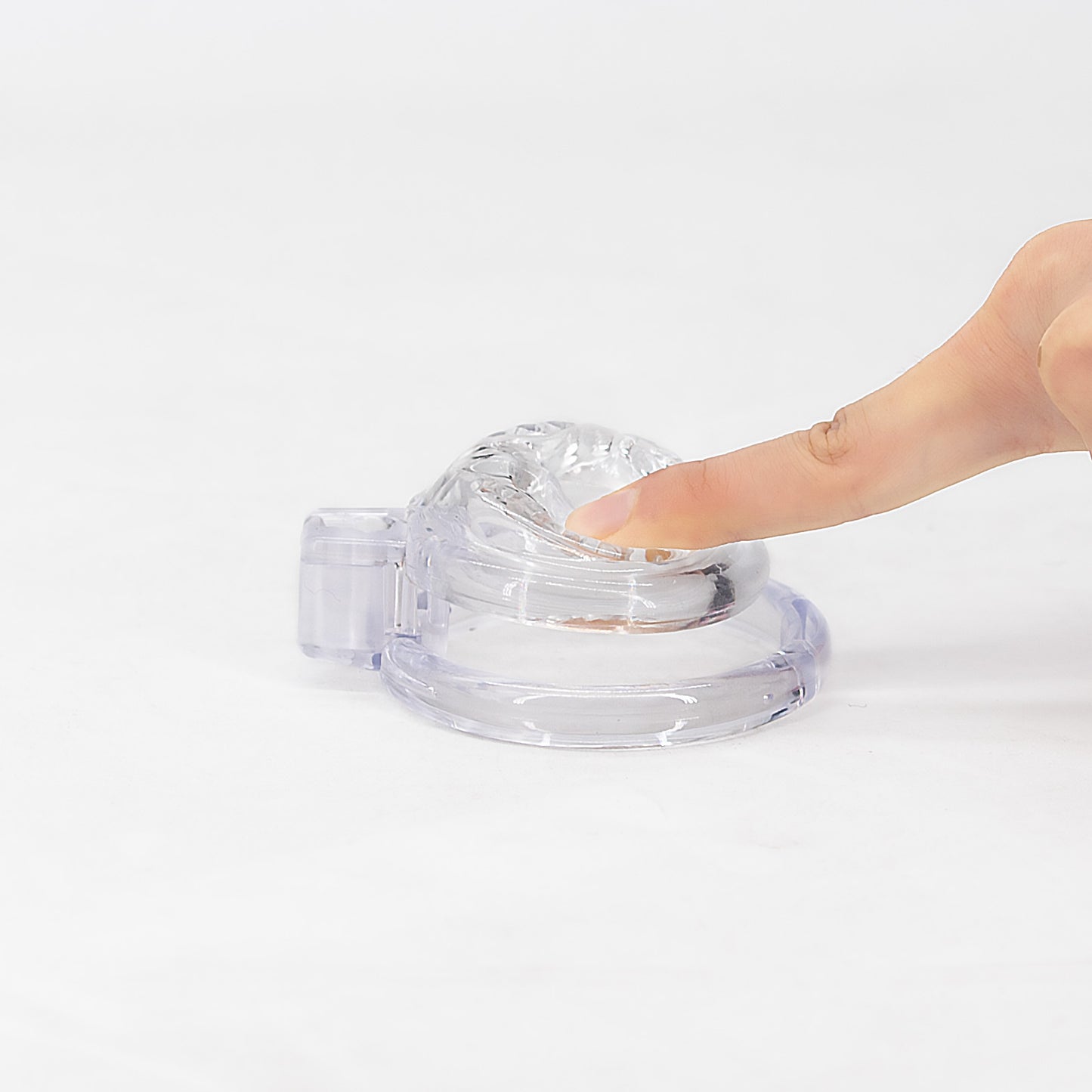 Short Soft Chastity Cage – Dotted & Breathable TPE/Silicone Design