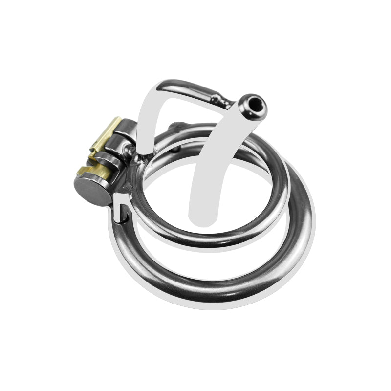 Metal Chastity Cage – Minimal Design with Urethral Tube