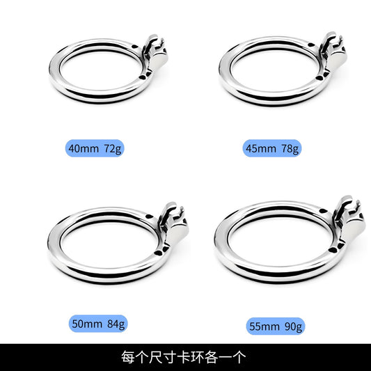 Base Rings for Metal Chastity Cage K01 K02 – Fits Internal Side Slide Lock System Only