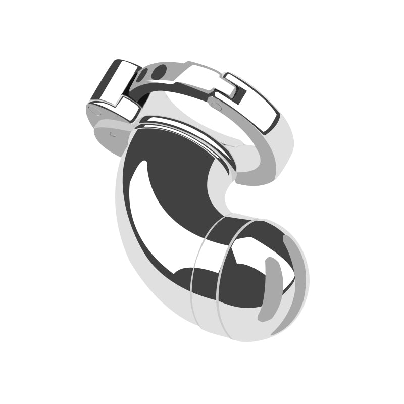 Fully Enclosed Adjustable Metal Chastity Cage with Built-in Lock – Secure & Comfortable Fit