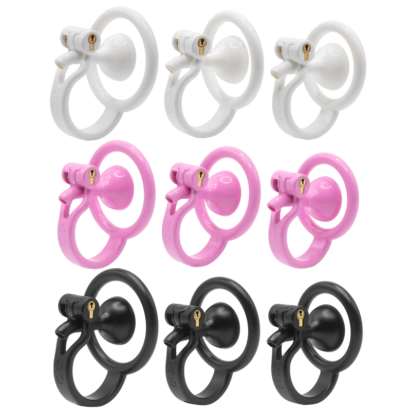 Inverted Male Chastity Cage with Extended Urethral Tube – Reversed Design