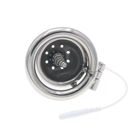 Small Electric Metal Cock Cage for Men – Stainless Steel Chastity Device
