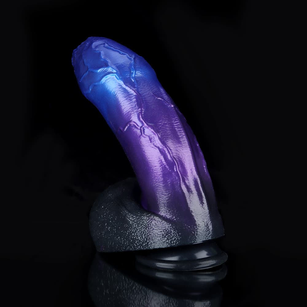 Naga Blue Purple Fantasy Dildo – Serpent-Inspired Silicone Toy for Targeted Stimulation