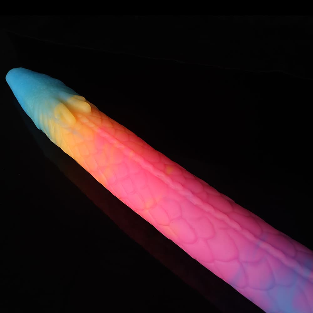 Eel Blue Yellow Purple Luminous Tentacle Dildo