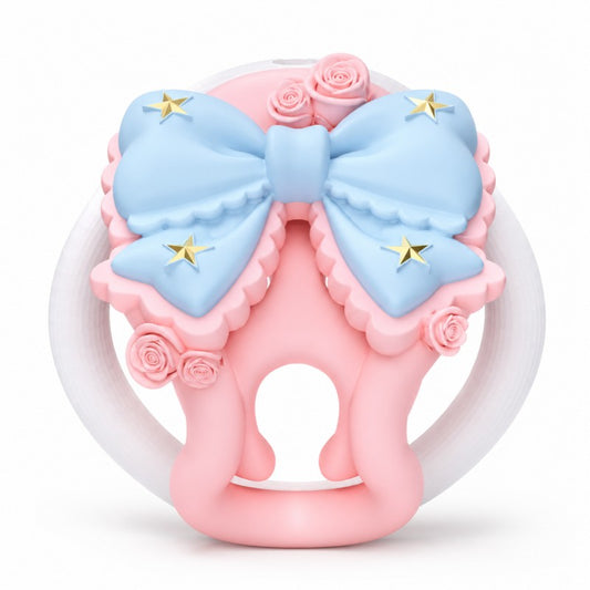Pastel Bow Cage – 3D Printed Kawaii Aesthetic Wearable Design