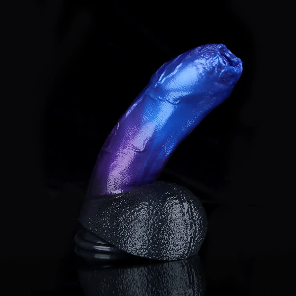 Naga Blue Purple Fantasy Dildo – Serpent-Inspired Silicone Toy for Targeted Stimulation