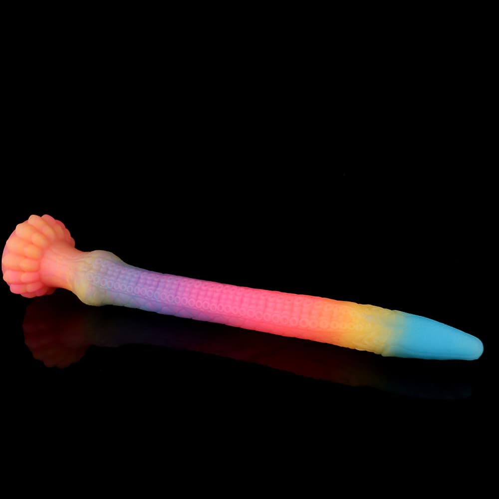 Eel Blue Yellow Purple Luminous Tentacle Dildo